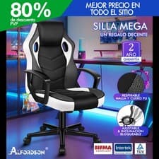 ALFORDSON Silla Gaming Carreras Oficina Ergonómica Girativa Ejecutiva