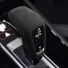 Suede Car Accessories Gear Shift Knob Cover Trim For Porsche Cayenne 2018-2024