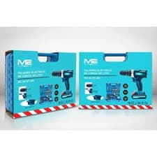 M2TEC Taladro Atornillador 40V Kit 31 Piezas 2 Baterías 2400 mAh Litio