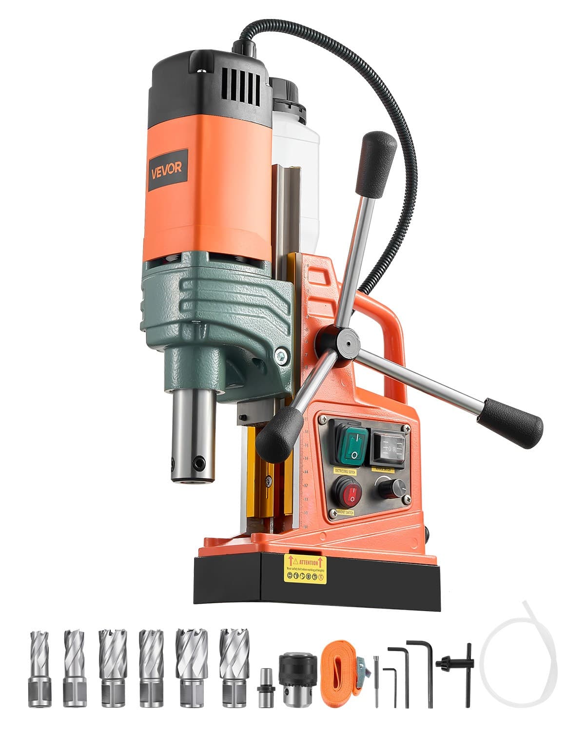 VEVOR 1450 W Taladro Magnético Diámetro de Perforación 50 mm Fuerza de 13000 N