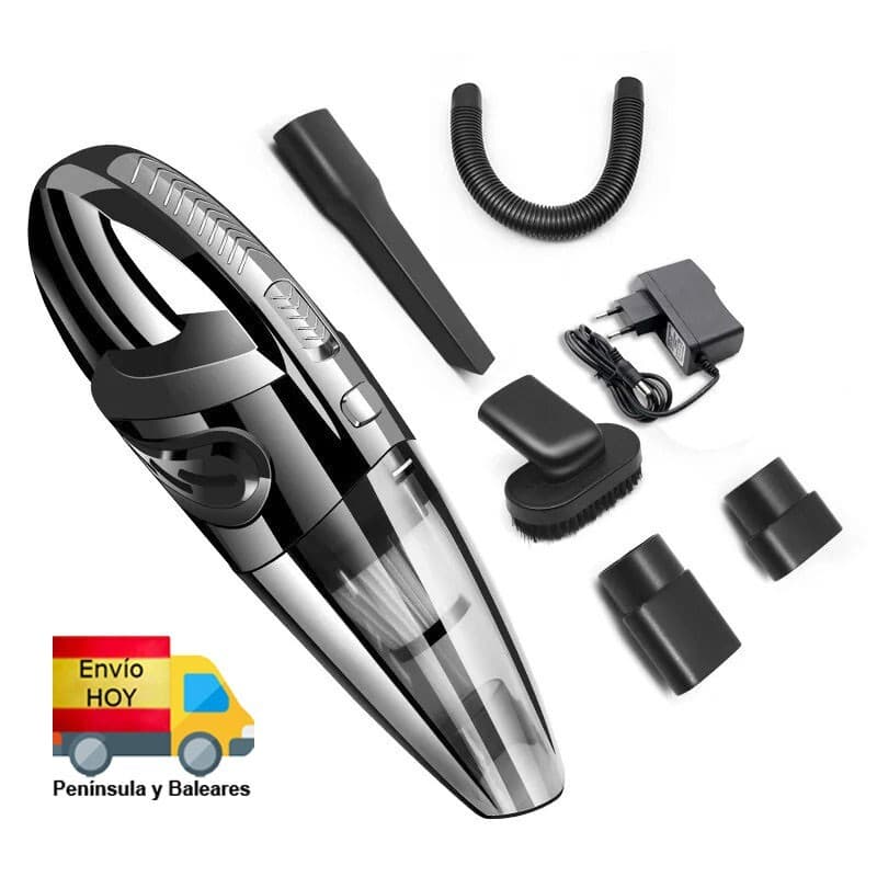 ASPIRADOR DE COCHE INALAMBRICO RECARGABLE COMPACTO FILTRO ASPIRADORA ACCESORIOS