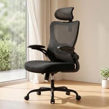 Marsail Silla Oficina Ergonómica, Silla Escritorio Ergonómica con Reposacabezas