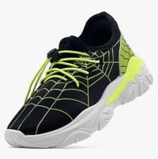 Zapatillas deportivas informales maxvinci C9.5 para niños. Negro/Verde Talla EU27, 173mm