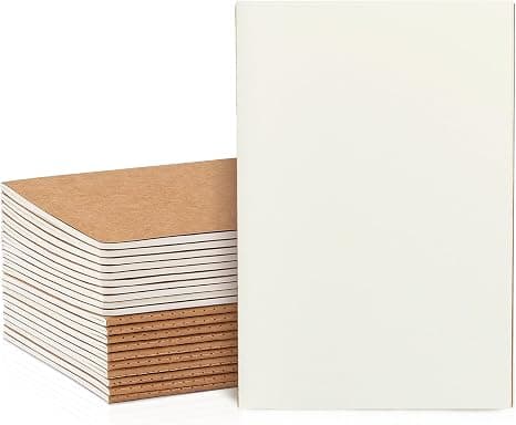 VEESUN pack de 20 cuadernos A5 de hojas blancas