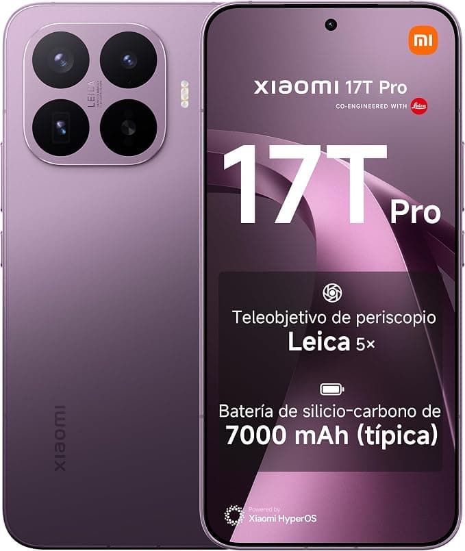 Xiaomi 17T Pro 12+1024 GB Violeta con Teleobjetivo Leica 5X