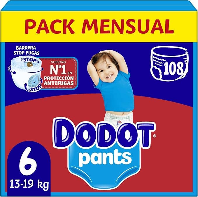Dodot Bebé Pants Talla 6, 108 Pañales