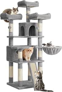 Feandrea árbol para gatos de 162 cm, gris, PCT019W01