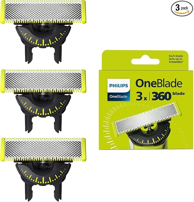 Philips OneBlade 360 QP430/60, pack de 3 cuchillas