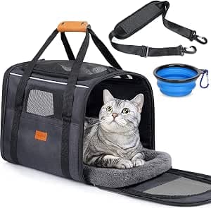 Prime · Morpilot transportín para mascotas, negro, 44 × 31 × 34 cm