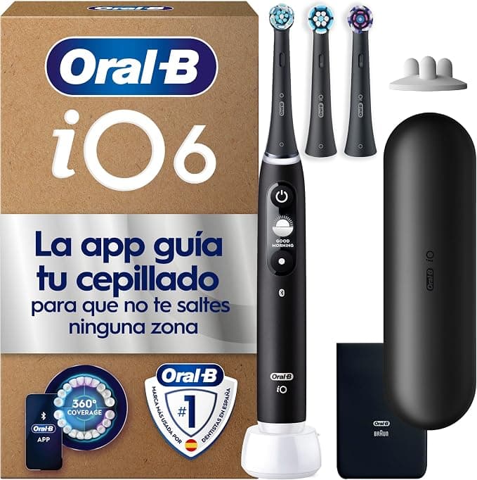 Oral-B iO 6 cepillo eléctrico con 3 cabezales y estuche