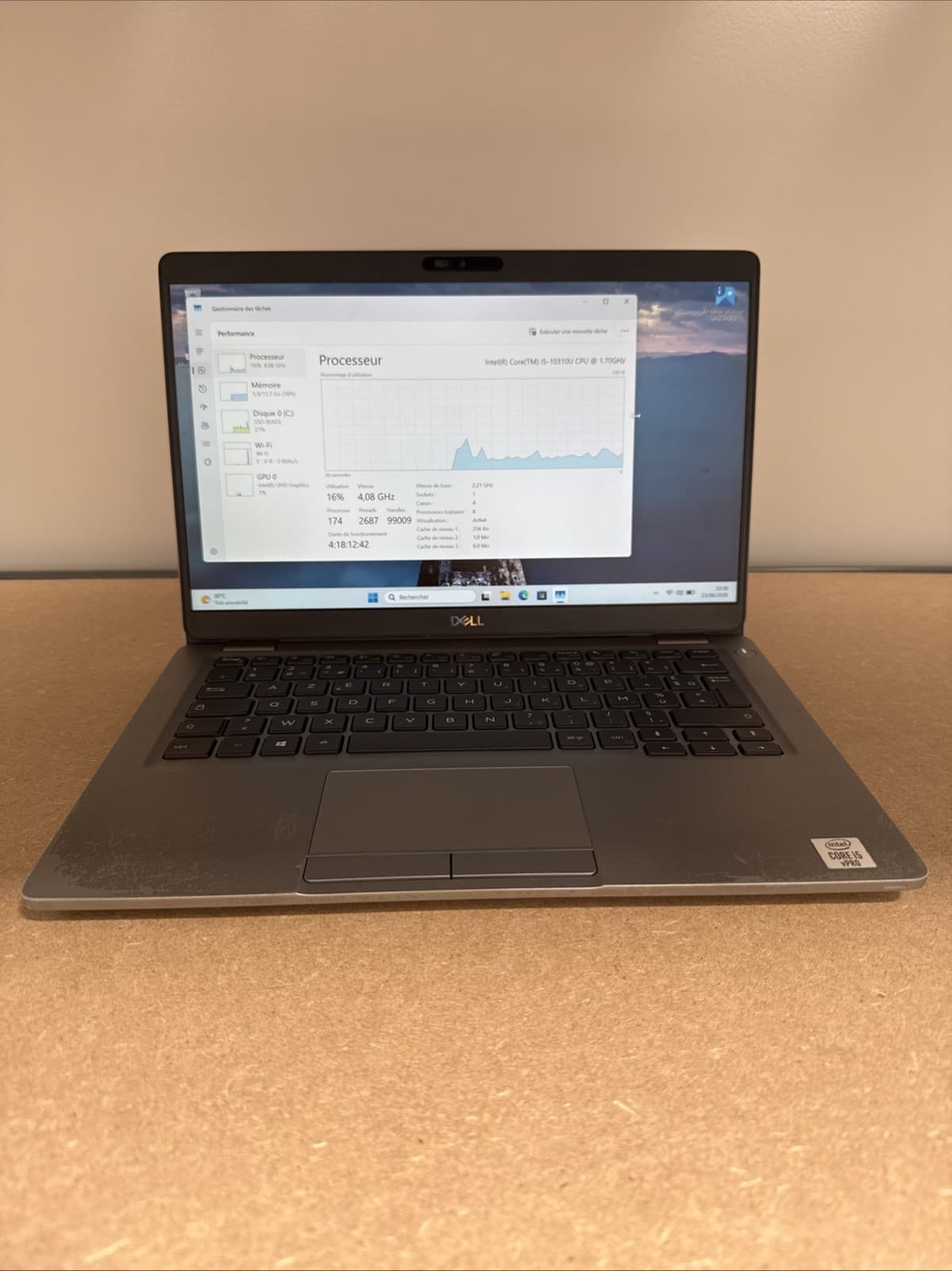 Dell Latitude 5310 Tactile i5-10310U 16 Go RAM 256GB SSD Windows 11 Pro