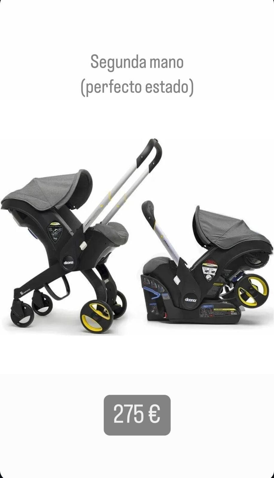 CarrITO Bebé DONNA+ (3 en 1: carrito, maxicosi y silla para el coche)
