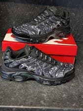 Hombre Nike TN Talla UK 9 Negro Camuflaje