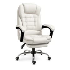 Silla de Oficina Ergonómica Blanca Ajustable | Moderna y Cómoda