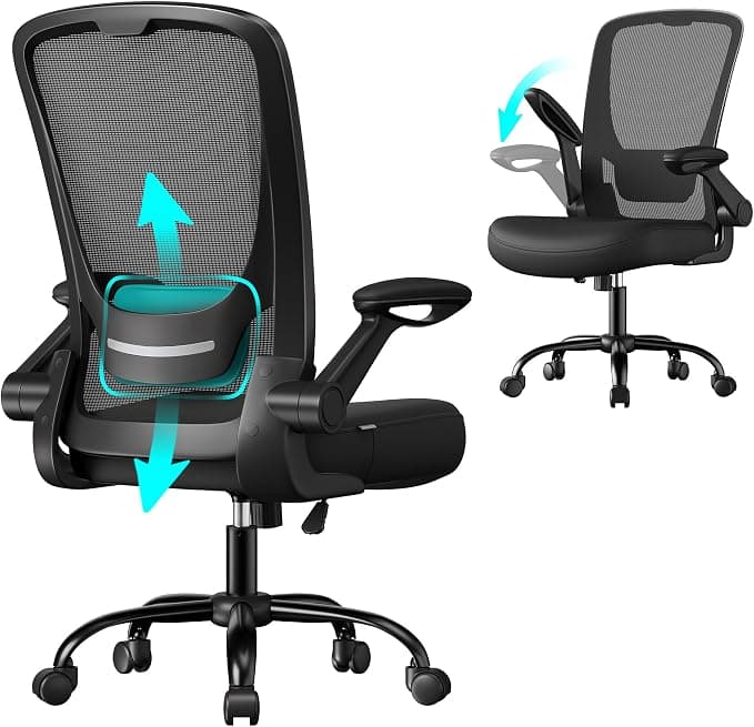 SONGMICS silla de oficina ergonómica de malla